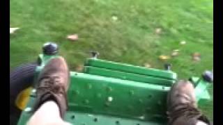 Mowing with the John Deere