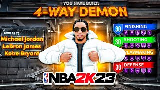 *NEW* 4-WAY DEMON BUILD IS THE BEST BUILD IN NBA 2K23! GAMEBREAKING BEST BUILD IN NBA 2K23!