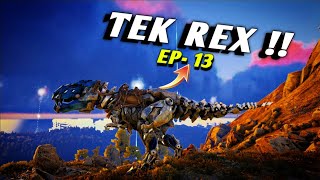 The Island - Tek Rex Tame With Alpha Broodmother Fight | Ark Survival Evolved Episode 13