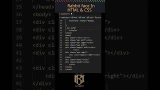 Rabbit Face In HTML & CSS