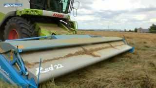 Shelbourne RSD Stripper Headers Harvesting Rice and Ryegrass