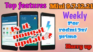 Miui 9.7.12.21 weekly update | beta update | redmi 3s by Msboys