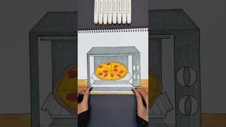 Here is the result of my previous tutorial 🍕😍 #art #tutorial #craft #creative #artist #drawing