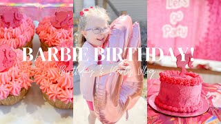 CHARLOTTE’S BARBIE FOUREVER BIRTHDAY | 4TH BIRTHDAY & PARTY DECORATIONS VLOG 🎀