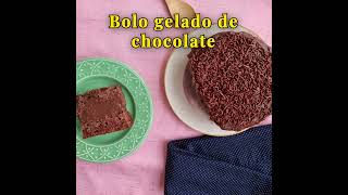 Bolo gelado de chocolate #receitas #dieta #dicas