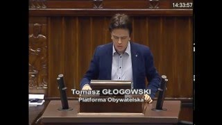 Tomasz Głogowski - wystąpienie 29 grudnia 2015 r.