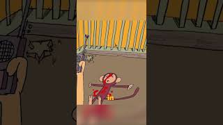 The monkey used tomato sauce to fake death in order to escape from prison!#anime  #animation  #recap