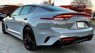 2023 Kia Stinger - Aggressive sport sedan exterior and interior details #car reviews #reviews