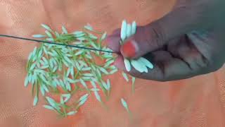 How to tie flower in jadai pinnal tamil/ pinnal jadai method for tie flower in tamil  #poomalai