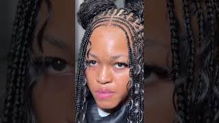 Watch how this braids is made step by step #howto #hairstyles #afrohair #haircare #salon #shorts