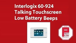 How to change the batteries on the Interlogix Talking Touchscreen Keypad