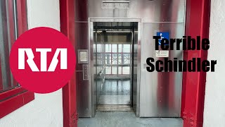 Epic Motor! Terrible Scenic Schindler Hydraulic Elevator | RTA Ohio City Station | Cleveland, OH