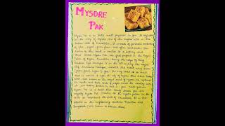 sweet Mysore Pak/#shabbseducation /#food