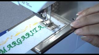 Name embroidered by Bernina Artista 165