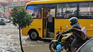 Heavy rain fall in Kathmandu #best diversity production tv#viralnews #flood