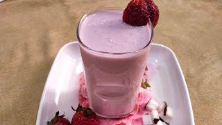 Low carb coconut strawberry Milkshake @bsiskitchenandcrafts8344