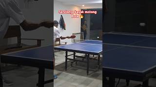 Service Memotong 🔥😂 #games #stamina #olahraga #tabletennismatch #stars #tennismeja #pingpong #spin