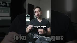 Keep your fingers CLOSE to the fretboard #shorts #guitar #guitarlesson #guitarsrock #guitartutorial