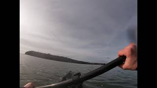 Plymouth Sound Kayaking Military Helicopter Flys Over