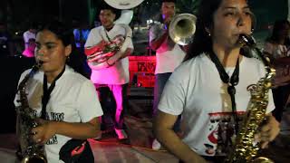 Fantastic fireworks, marimba and band music and dance