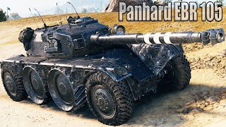 Panhard EBR 105 карта Степи, 7.7К dmg, 11 kills, Колобанов, Пул. WoT 1.8.0. 2К VIDEO.