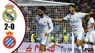 Real Madrid-Espanyol 2-0 - All Goals & Highlights - 01/10/2017 HD