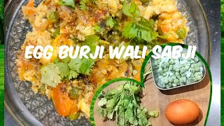 Instant| DhabaStyle| Egg Burji Matar Tomato Wali Sabji | Easy|Tasty|😋Punjabi Kitchen Recipe