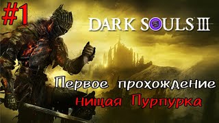 Пурпурка в DARK SOULS 3. Прохождение за НИЩЕГО! Играю первый раз. Кладбище пепла. #1