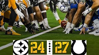 Colts defeat Steelers 27-24