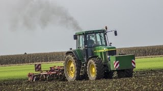 Podmítka a setí 2015 - John Deere 7710 + Horsch & John Deere 6830P + Lemken great motor sound