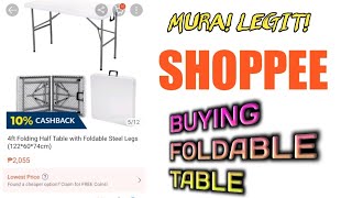 Folding Table sa shoppee Legit Ba? Bakit Mura