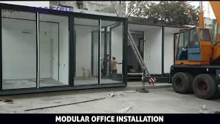 Modular Office Installation using Precast Construction Technologies