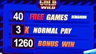 40 FREE GAMES ON QUICK HIT SLOT MACHINE