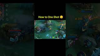 How to one shot 😏#mobilelegends #shortmlbb