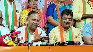 Former Vasco MLA Carlos Almeida rejoined BJP along with his supporters