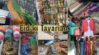 Eid Ki Taiyarian | First time I bought Chicken Kari Dress | Eid Shopping Vlog