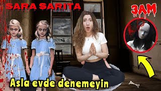 Gece 3'te SARA SARİTA Oynadık! |*ASLA Evde Denemeyin* 😱😨