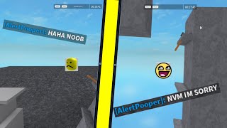 ROBLOX Bloxing Over It *Noob Disguise Trolling*