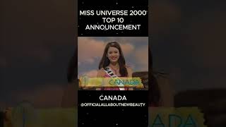 Miss Universe 2000 Top 10 Announcement HD #missuniverse #missuniverso #allaboutnewbeauty