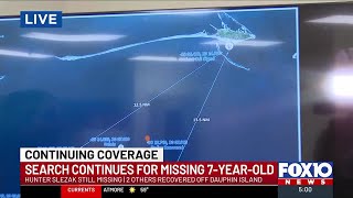 Search continues for missing 7-year-old