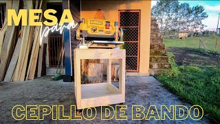 Mesa para cepillo de banco