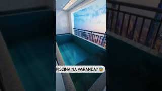 Que vídeo incrível, piscina na sacada👏🏻😍 #sacada #piscinas #apartamento #engenhariacivil #varanda