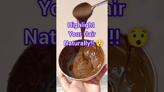 Highlight Your Hair Naturally With This Mask😯#mehndi #hairhighlights #shorts #viral