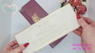 Invitatie pentru nunta cod 19321 💌 Invitatii Nunta Deosebite 💝 Modele Invitatii de Nunta-Lux.ro