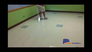 Floor polishing with Buckeye Clarion 25 with Microban