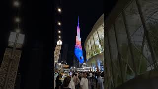 Light show in Burj khalifa👏 #shorts #luxury #dubai #burjkhalifa