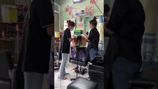 Áo Choàng nhuộm, áo hóa chất, bạt hóa chất cho salon, babershop #dolamtoc #myphamhuekoy