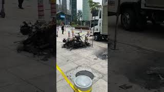 #bike #motorcycle #crash ##fire #malaysia #kualalumpur