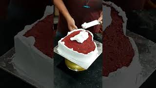 Red velvet cake decoration | how to make  red velvlet cake | Red Velvet Cake