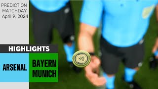 ARSENAL vs BAYERN MUNICH UEFA Champions League 23/24 [4K60] Prediction FIFA 24 #football #soccer